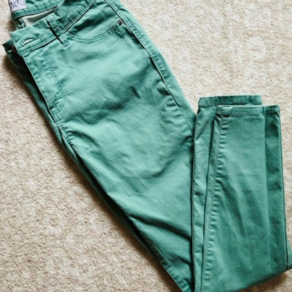 Teal Denim Pants